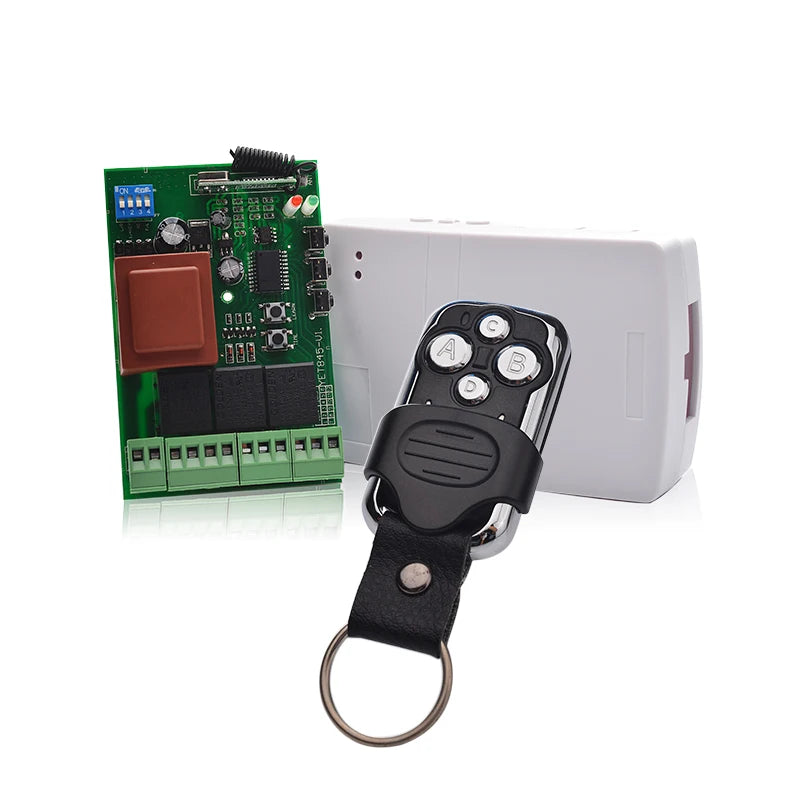 220V AC 433.92MHZ Shutters Awings Automation Remote Controller Unit with Infrared Photocell Alarm Lamp