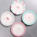 Custom White Glazed Round Ceramic Porcelain Side Plates Restaurant Dinner Dish Set for Dining Tableware