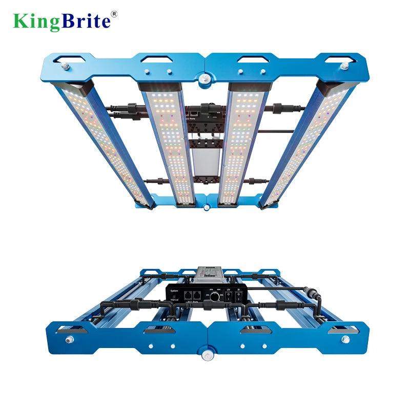 Free Tax to EU KingBrite 240W Samsung LM301H EVO Mint White+660nm UV IR Emerald Green LED Grow Light Bar Separate UV/IR
