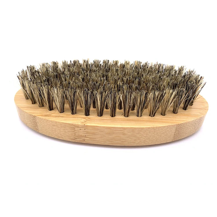 Custom Private Label Luxury Black Sandalwood Straightener Wooden Beard Comb
