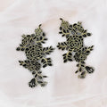 Multicolor Peony Flower Wedding Embroidery Handmade Clothing DIY Materials with Lace Applique for Shoes Bags