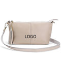 Single Colored Genuine Leather Handbag Lady Clutch for Women Small Crossbody Bags