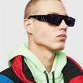 Kenbo Eyewear 2020 Newest Small Rectangle Sunglasses Hot Selling Fashionable One Piece Square Sunglasses for Men Women White