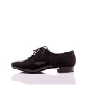 Size US 4.5-13.5 Heel Height 2.5cm Men Professional Indoor Comfortable Black Patent Leather Latin Salsa Dancing Shoes