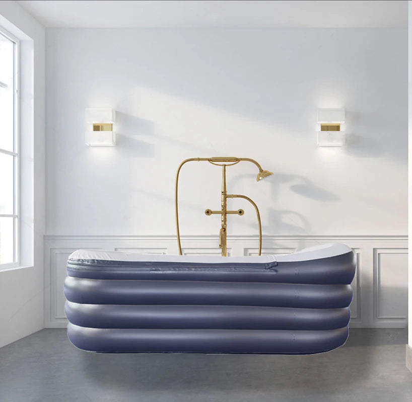 Manufacturer Customized PVC Foldable Bathroom Freestanding Bathtub Plastic Portable Bathtubs