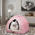 New Arrival Arctic Velvet Fabric Pet Cave Foldable Cute Design Indoor Plush Cat House Mat for Summer and Winter for Cats Dogs