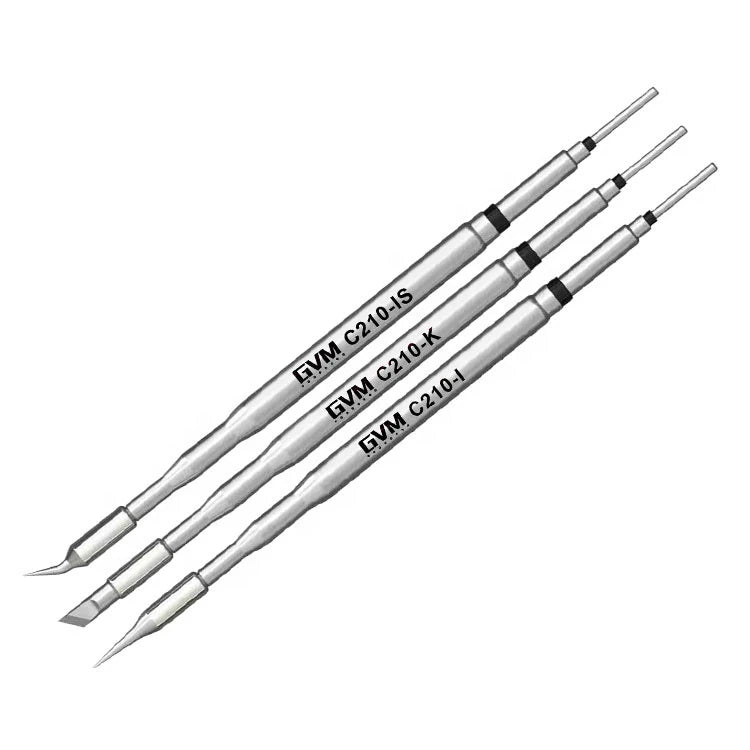 Gvm C210- Is Elbow Soldering Iron Tip for Gvm T210 Digital Display Adjustable Temperature Soldering Station