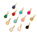 Stainless Steel Gold Plated Bracelet Necklace Drop Birthstone Pendant Charm Jewelry Accessories High Quality Charms Manufacturer