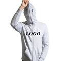 Custom High Quality Street Casual Men's Plain Blank Pullover Sweatshirt Heavyweight Rhinestone Print Embroidery Full Zip Hoodie
