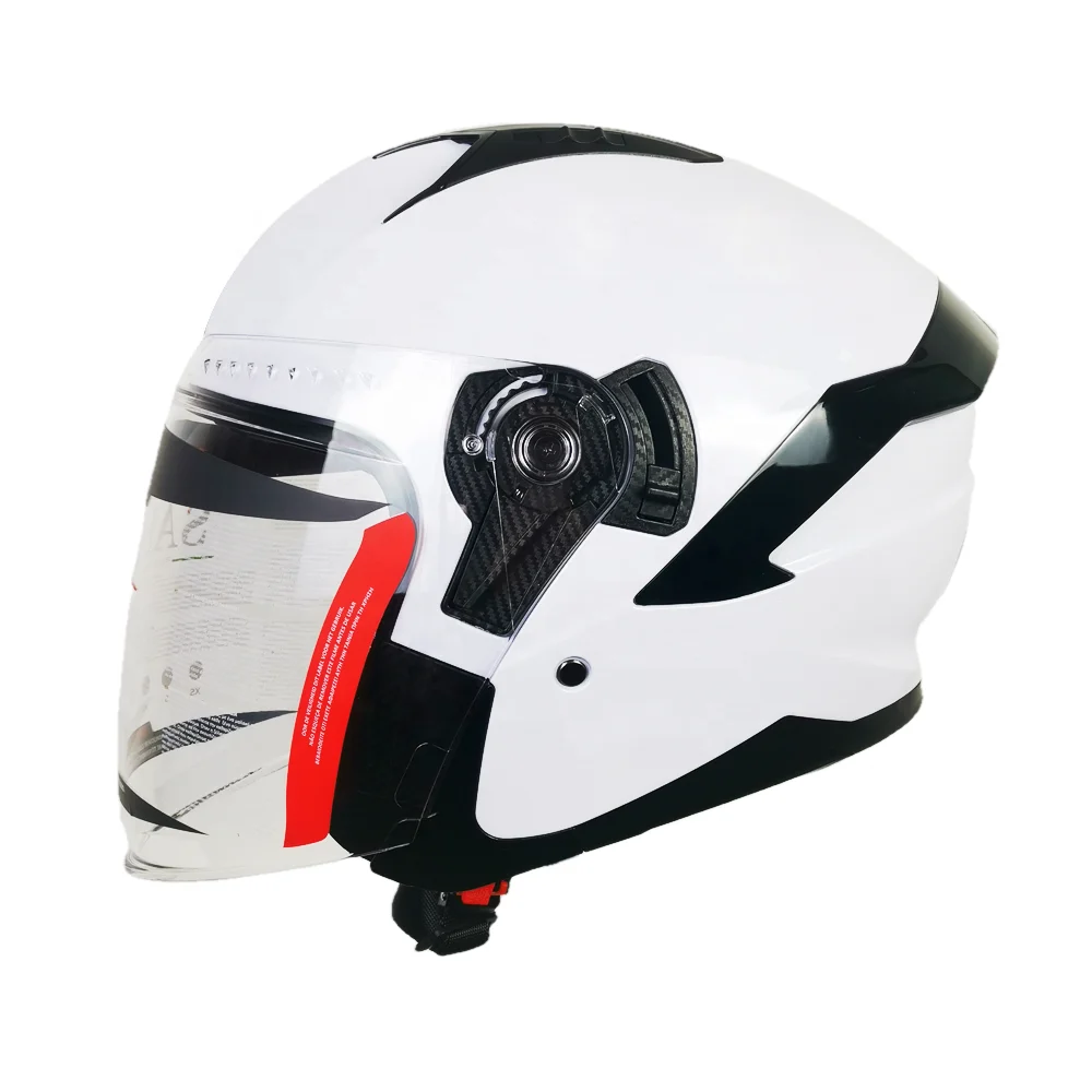 High Quality Four Seasons Universal Helmet Outdoor Ride Double Visor Safety Half Face Motorcycle Helmet