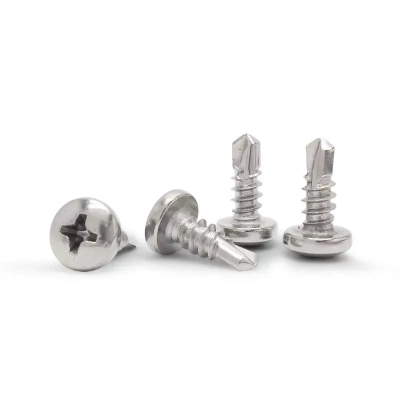 DIN 7504N Cross Recessed Pan Head Stainless Steel Self Drill Drilling Screw Tek Screws for Metal