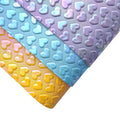 PU Metallic Embossed Holographic Reflective Leather-Look Sheets-Waterproof & Abrasion-Resistant for Bags Shoes & Home Decor