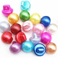 Yiwu Wintop Hot Sale 16L 10mm Paint Colored Round Shank Plastic Abs Pearl Buttons for Shirt Sweater Clothes
