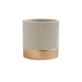 Small Indoor Ceramic Plant Pots with Powder Coating Finish for Home Decor
