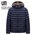 OEM Wholesale Autumn Winter Men S Casual Outwear High Quality Hooded Warm Parkas Jacket Plus Size XL Coats Long Clothing