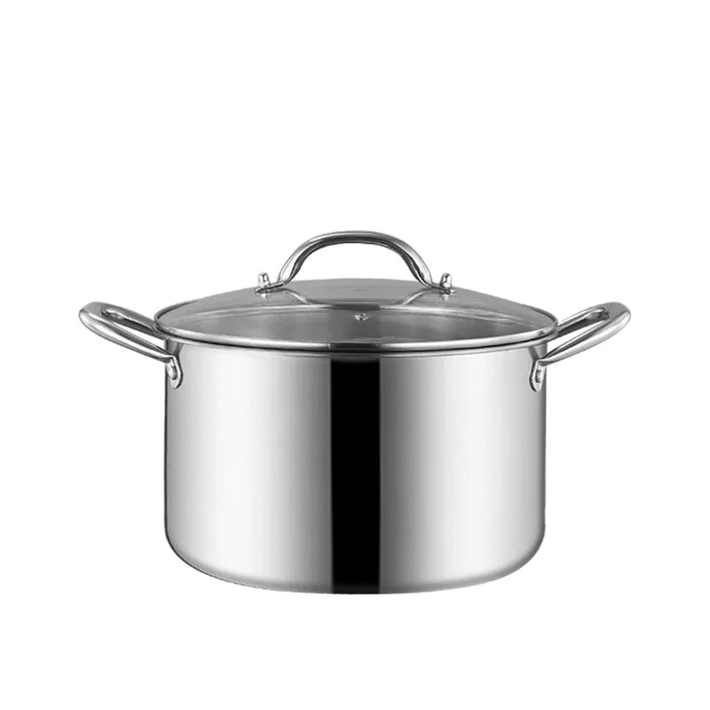 Hot Sell 6 L Large Capacity Thickened  Stainless Steel Pot With Folding Steam Rack