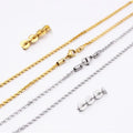 Wholesale 20" Inches Simple Fashion 316L Surgical Stainless Steel Shiny 2mm 3 Width Boston Style Chain Necklaces