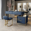 Hot Sale Nordic Bedroom Light Luxury  Modern High-End Simple  Princess  Makeup  Table  Small Family Web  Celebrity Ins Dresser