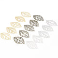 Gold Openwork Leaf Metal Flower Frame Pendant Charm DIY UV Resin Necklace Jewelry Making