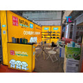 10x8 ' Aluminum Frame Polyester Fabric Printing Folding Quick Setup Tradeshow Booth Exhibition Straight Portable Pop up Display