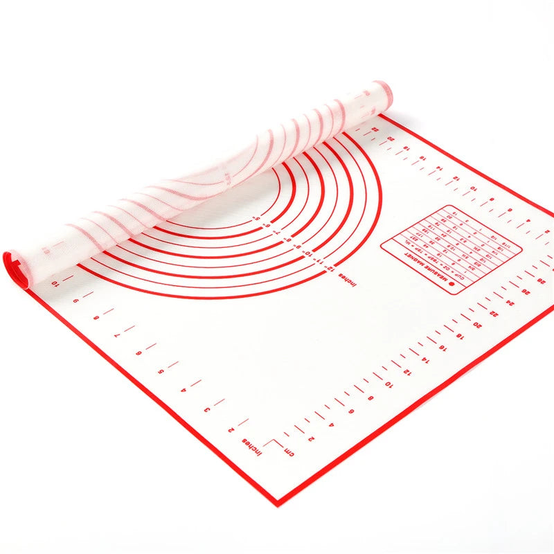 Silicone Baking Mat Pizza Dough Maker Pastry Kitchen Gadgets Cooking Tools Non-Stick Dishwasher Safe Oven Safe