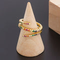 QIKU Top Quality New Design Classic Snake Rings Women Charm Party Fashion Adjustable Jewelry Accessories Wholesale Dropshipping