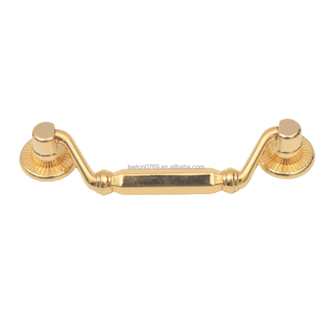 Stock Supply Box Accessories 97 X 27mm Good Quality Zinc Alloy Shiny Gold and Shiny Silver Metal Handle for Wooden Boxes