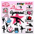 Customized Wholesale DIY Gymnastics Clog Sandal Accessories I Love Ballet Shoes Decorations Girly Pink Rubber Shoe Charms for