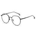 Vintage Designed Custom logo Printing Computer Anti Blue Light Blocking Polygon Frame Metal Glasses Eyeglasses Frames 2022