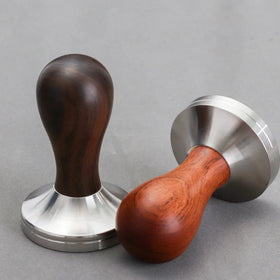 Espresso Coffee Tool Stainless Steel Coffee Tamper with Wood Handle