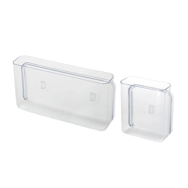 Wall Mount Bedside Remote Control Holder Clear Acrylic Cell Phone Stand Media Storage Organizer Box on Sales