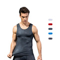 Breathable Polyester Spandex OEM Printed Embroidery Logo Bodybuilding Fitness Muscle Custom Logo Sleeveless Men's Tank Top Vest