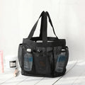 2024 Men/Women's Fashion Tote Travel Toiletry Bag Wholesale Clear Transparent Mesh Storage Bag Small Hanging Open Polyester