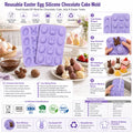Customized Design High Performance Eco Friendly Easter Egg Silicone Chocolate Cake Mold for Commercial Bakery Shop Use