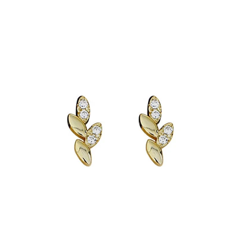 18K Gold Plated Ins Ear Bone Ring Small Classic Style Female Charm Earrings for Party or Gift