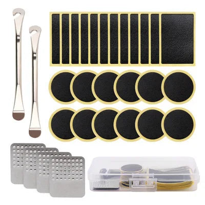 IRONDONKEY Glue-Free Bicycle Tire Repair Kit with Pry Tool & Rod 5g 25mm Diameter