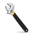 Adjustable Wrench Spanner DIY Metric OEM Carbon Steel Mirror Polished 1 1/2 Jaw Capacity Automotive Nuts Bolts 3-Year Warranty