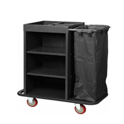 Manufacturer Plastic Flat Mopping Bucket Cart Mini Folding Housekeeping Janitor Cleaning Trolley Cleaning Equipment for Hotel