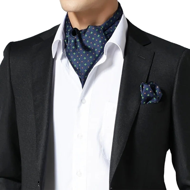 Hamocigia Wholesale HandMade Men Digital Print Neck Band Designer 100% Silk Cravats