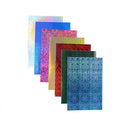 A4 250gsm Waterproof Single Sided Rubber Self Adhesive Polyester Holographic Sticker Paper Masking DIY Assorted Packs