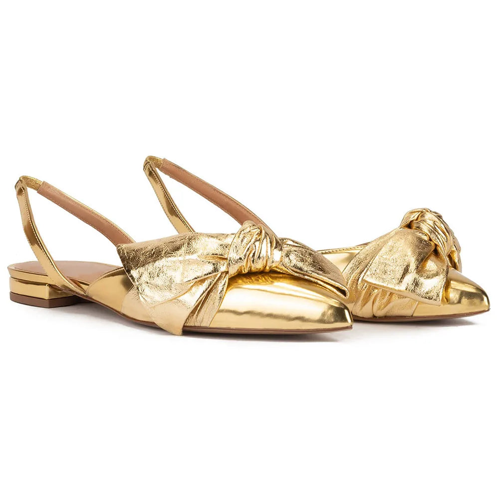 Gorgeous Slip-On Pointed Toe Flat Shoes with Cushioning Summer Slingback Straps for Women All Seasons Fashion Trend