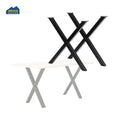 WEKIS Office Table Frame Black Metal Cast Iron Industrial Steel Restaurant Brass Desk Dining Table Base Legs for Coffee Table