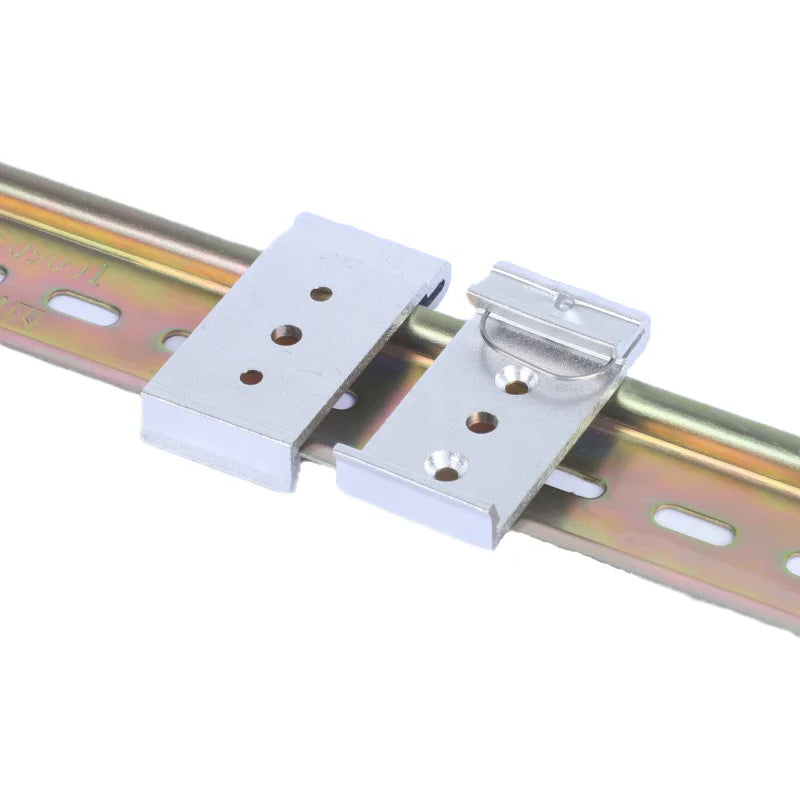 Aluminum Alloy 25 Wide Vertical 3-Hole Snap Hook Guide Rail Fixing Clip 35MM C45 Buckle