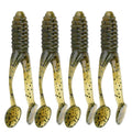 Spinpoler Soft Plastic Bass Bait Fishing Lures 45mm/80mm Swimming Double Color Swim Bait Fishing Lures Paddle Tail Fishing Gear