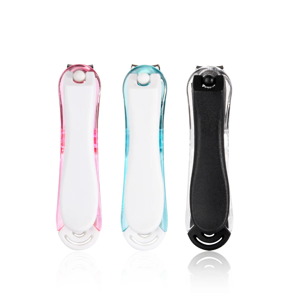 HongStars Stainless Steel Special Plastic Nail Clipper Free Rotation Detachable Toenail Fingernail Clipper Sharp Straight Blade