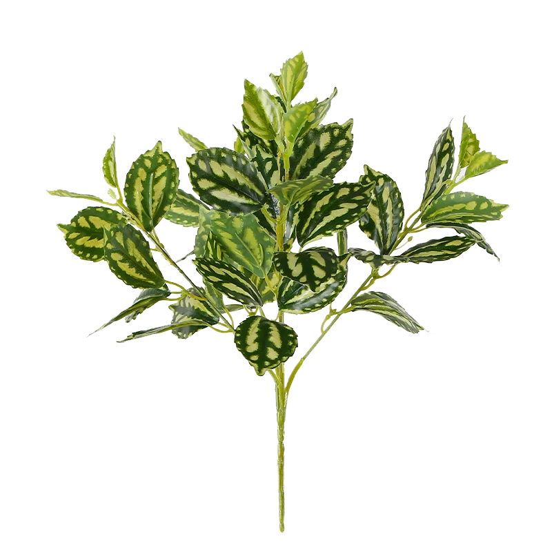 32cm Independent-Design Artificial Green Leaves Bunch for Home and Office Decor