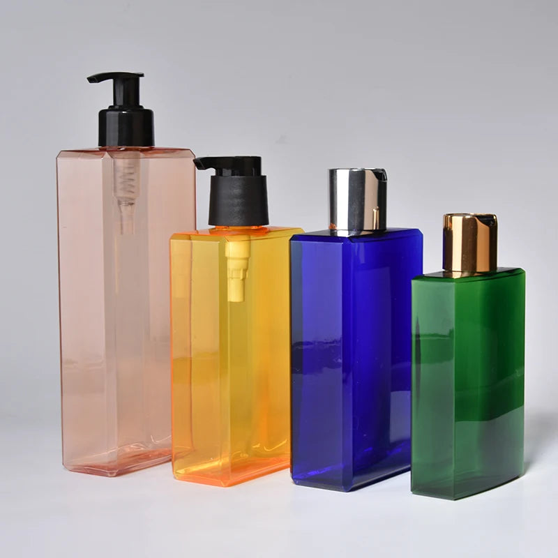350ML PETG Plastic Cosmetic Bottle Pump Cap for Body Wash and Shampoo Lotion Packaging Bottle