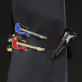 Men's Multi-Color Creative Guitar Modeling Tie Clip New Fashionable Boutique Suit Accessory for Wedding Party Gift