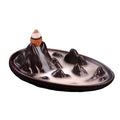 14.5*7.5*4.5cm Creative Ornaments New Backflow Incense burner Mountain  Water Aromatherapy Cone Incense burner with Cone Incense