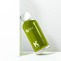 Keyo GB-36 100ml/3oz Empty Hair Oil Bottles Glass Bottle with Pump Sprayer Silk Screen Printing -Shaped White Lid